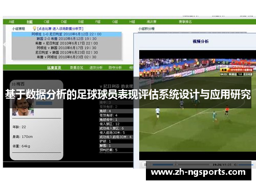 基于数据分析的足球球员表现评估系统设计与应用研究