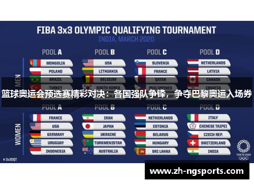 篮球奥运会预选赛精彩对决：各国强队争锋，争夺巴黎奥运入场券