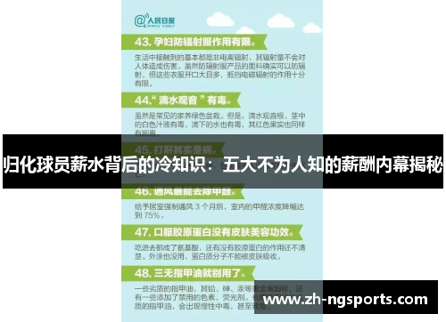 归化球员薪水背后的冷知识：五大不为人知的薪酬内幕揭秘